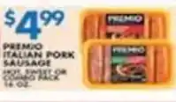 Associated Premio italian pork sausage offer