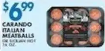 Associated Carando Italian Meatballs offer