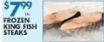 Associated Frozen king fish steaks offer