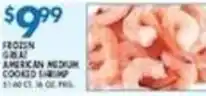 Associated Frozen great american medium cooked shrimp offer