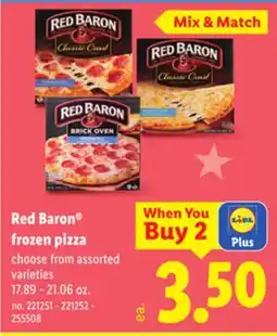Lidl Red Baron frozen pizza offer