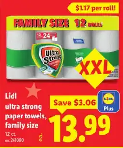 Lidl Lidl ultra strong paper towels, family size offer