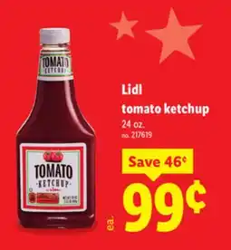 Lidl Lidl tomato ketchup offer