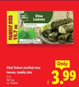Lidl Chef Select stuffed vine leaves, family size offer