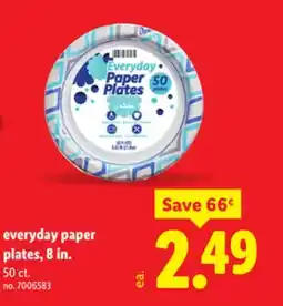 Lidl everyday paper plates offer