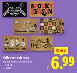 Lidl Halloween coir mats offer
