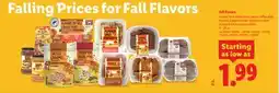 Lidl Fall Flavors offer