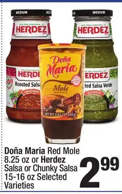 Super King Markets Doña Maria Red Mole 8.25 oz or Herdez Salsa or Chunky Salsa offer