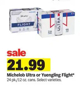 Meijer Michelob Ultra or Yuengling Flight offer