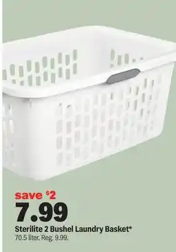 Meijer Sterilite 2 Bushel Laundry Basket offer