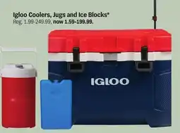 Meijer Igloo Coolers, Jugs and Ice Blocks offer