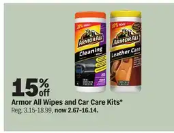 Meijer Armor All Wipes and Car Care Kits offer