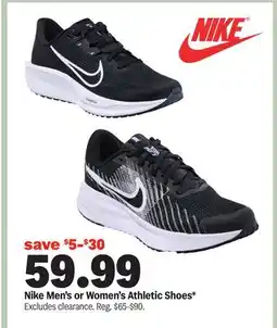 Meijer Nike Men's or Women's Athletic Shoes offer