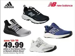 Meijer adidas or New Balance Men's or Women's Athletic Shoes offer
