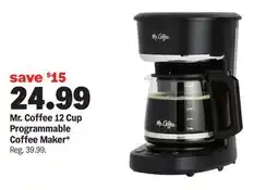 Meijer Mr. Coffee 12 Cup Programmable Coffee Maker offer
