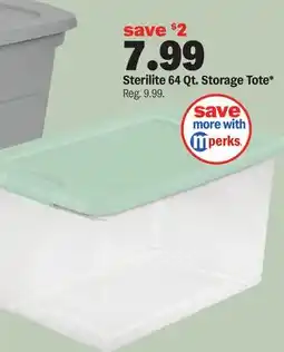 Meijer Sterilite 64 Qt. Storage Tote offer