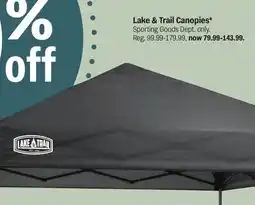 Meijer Lake & Trail Canopies offer