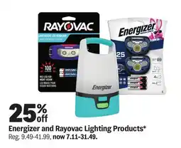 Meijer Energizer and Rayovac Lighting Products offer