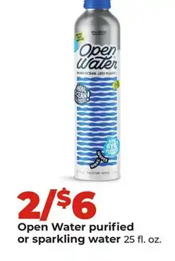 Hy-Vee Open Water purified or sparkling water offer