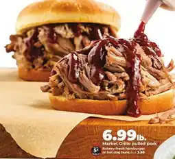 Hy-Vee Market Grille pulled pork offer