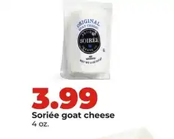 Hy-Vee Soirée goat cheese offer