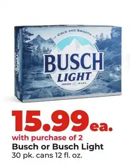 Hy-Vee Busch or Busch Light offer