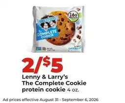 Hy-Vee Lenny & Larry's The Complete Cookie offer
