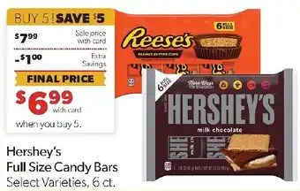 Hershey's Full Size Candy Bars
