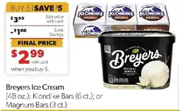 Family Fresh Market Breyers Ice Cream offer