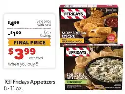 Family Fresh Market Tgi Fridays appetizers offer