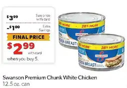 Family Fresh Market Swanson Premium Chunk White Chicken offer