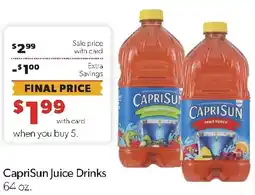 Family Fresh Market Caprisun juice drinks offer