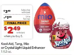 Family Fresh Market Kool-Aid, Tang, Mio or Crystal Light Liquid Enhancer offer