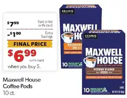 Family Fresh Market Maxwell House Coffee Pods offer