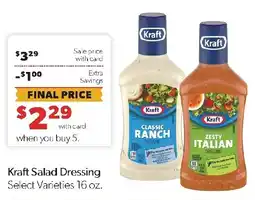 Family Fresh Market Kraft salad dressing offer