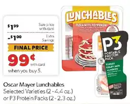 Family Fresh Market Oscar Mayer Lunchables or P3 Protein Packs offer