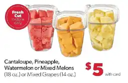 Family Fresh Market Cantaloupe, Pineapple, Watermelon or Mixed Melons offer