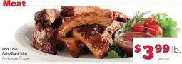 Family Fresh Market Pork Loin Baby Back Ribs offer