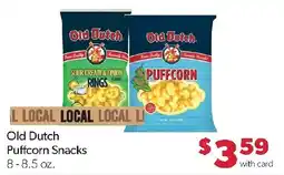 Family Fresh Market Old Dutch Puffcorn Snacks offer