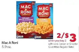Family Fresh Market Mac A Roni offer
