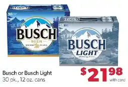 Family Fresh Market Busch or Busch Light offer