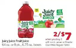 Family Fresh Market Juicy Juice Fruit Juice offer