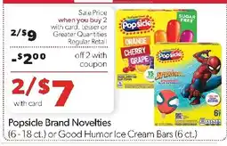 Family Fresh Market Popsicle Brand Novelties offer
