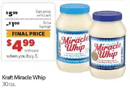 Family Fresh Market Kraft miracle whip offer