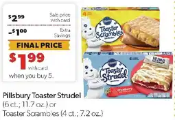 Family Fresh Market Pillsbury Toaster Strudel or Toaster Scrambles offer