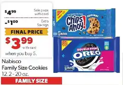 Family Fresh Market Nabisco family size cookies offer