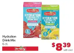 Family Fresh Market Our Family Hydration Drink Mix offer