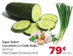 Family Fresh Market Super Select Cucumbers or Garlic Bulbs offer