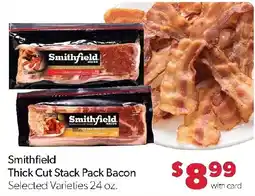 Family Fresh Market Smithfield Thick Cut Stack Pack Bacon offer