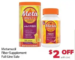Family Fresh Market Metamucil Fiber Supplement offer